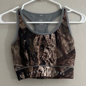 Girls with Guns camo sports bra size medium